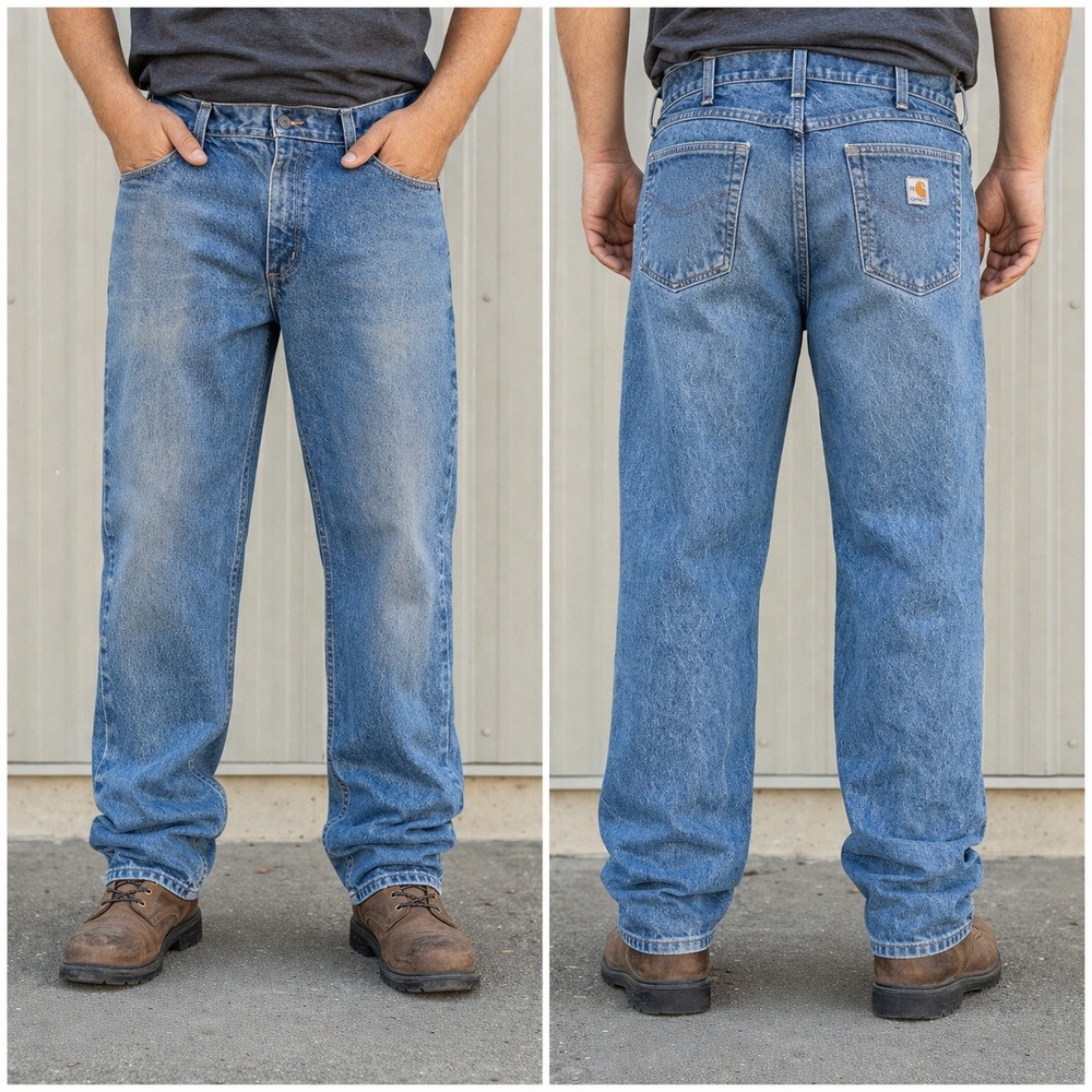 Carhartt FR Flame Resistant Relaxed Fit Jeans Blue Denim 36x32 FRB004 MDS HRC 2
